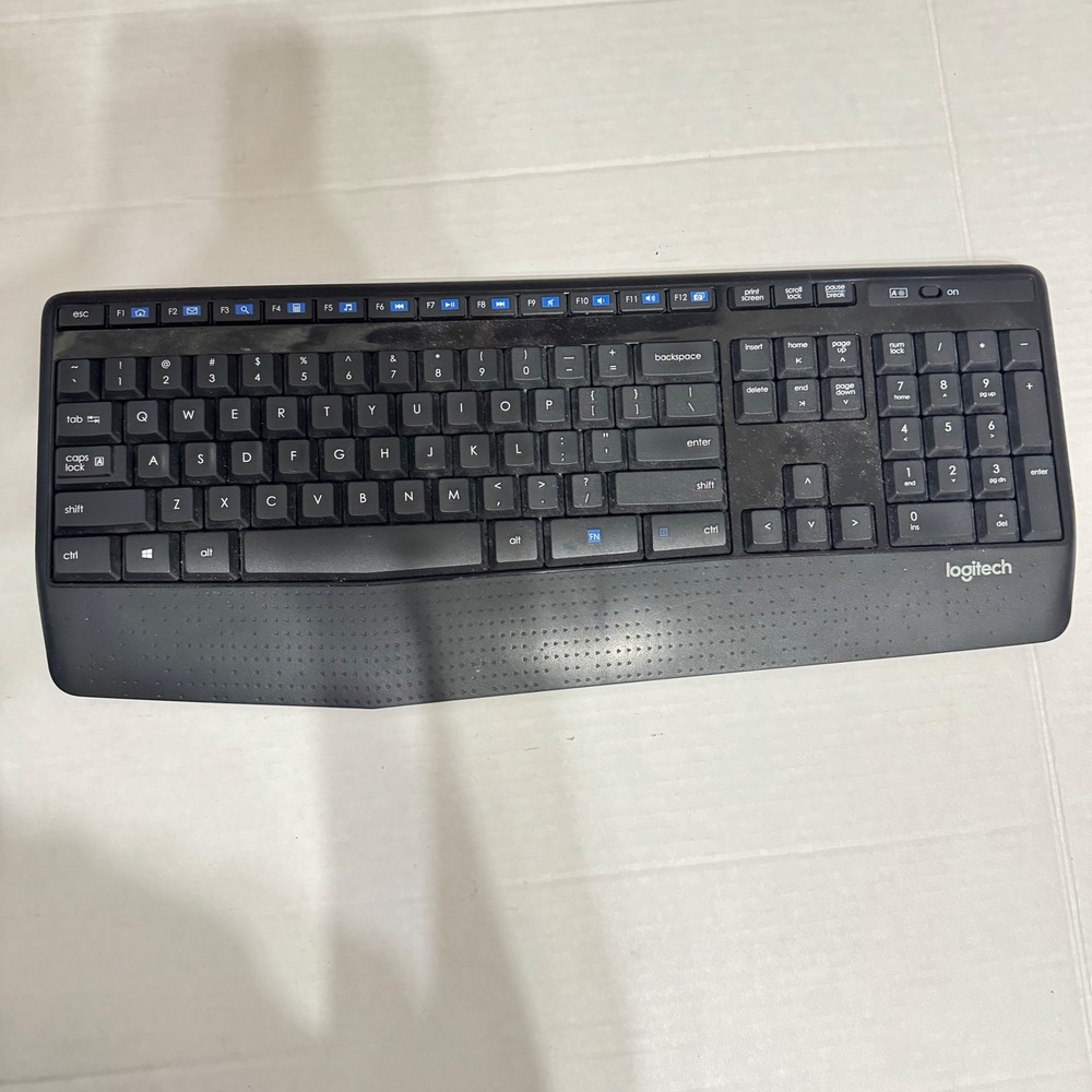 Logitech K350 Wireless Wave‎ Keyboard Ergonomic Black Multimedia flaw